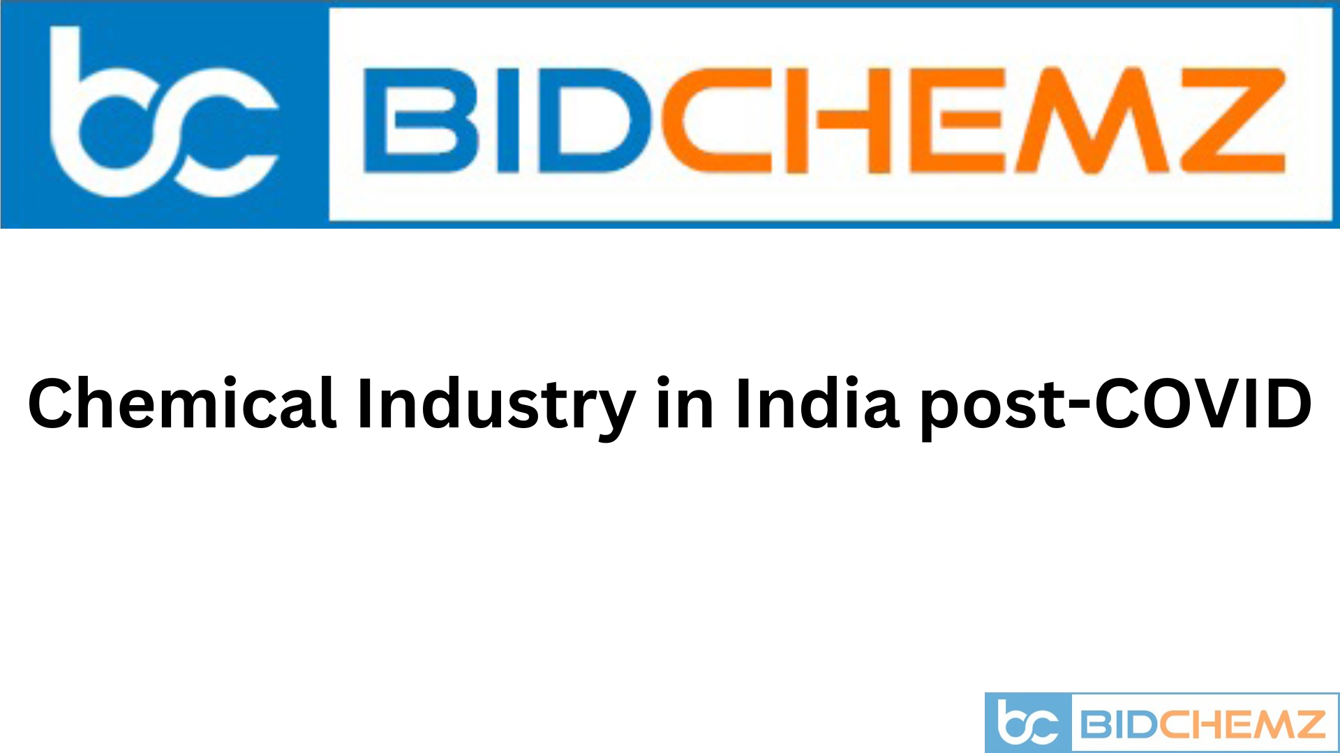 Chemical Industry in India post COVID